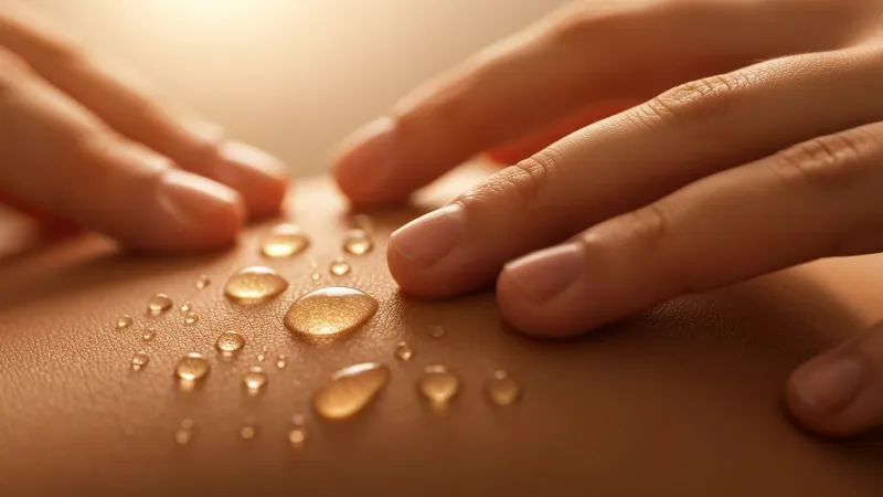 Séance de huile de massage aux huiles bio