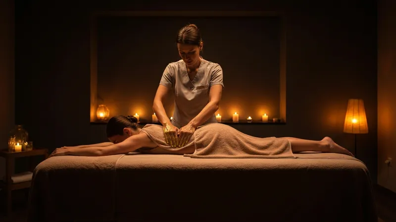 Massage suédois avec huile