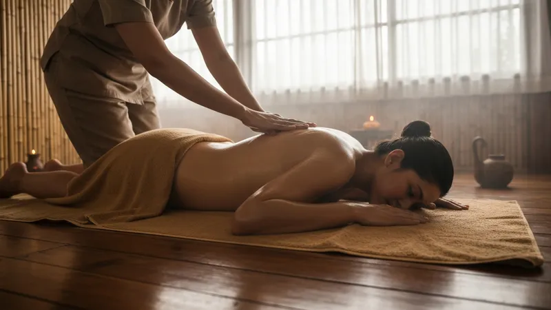 Massage thaï avec huile