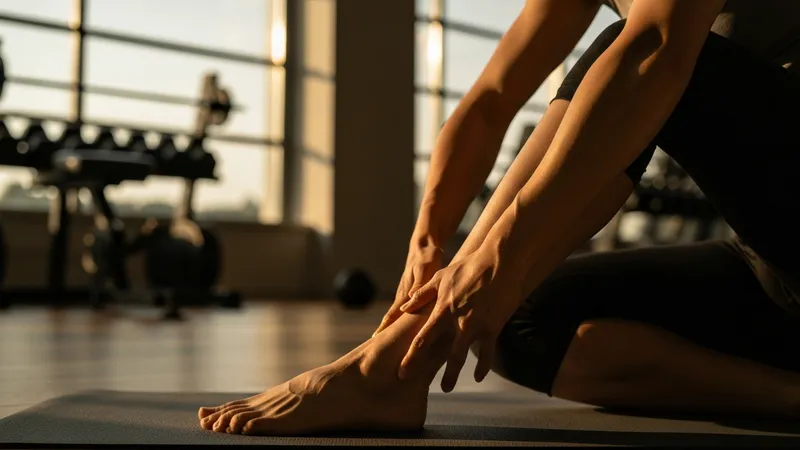 Nourrir les muscles avec l'huile de massage après l'entraînement